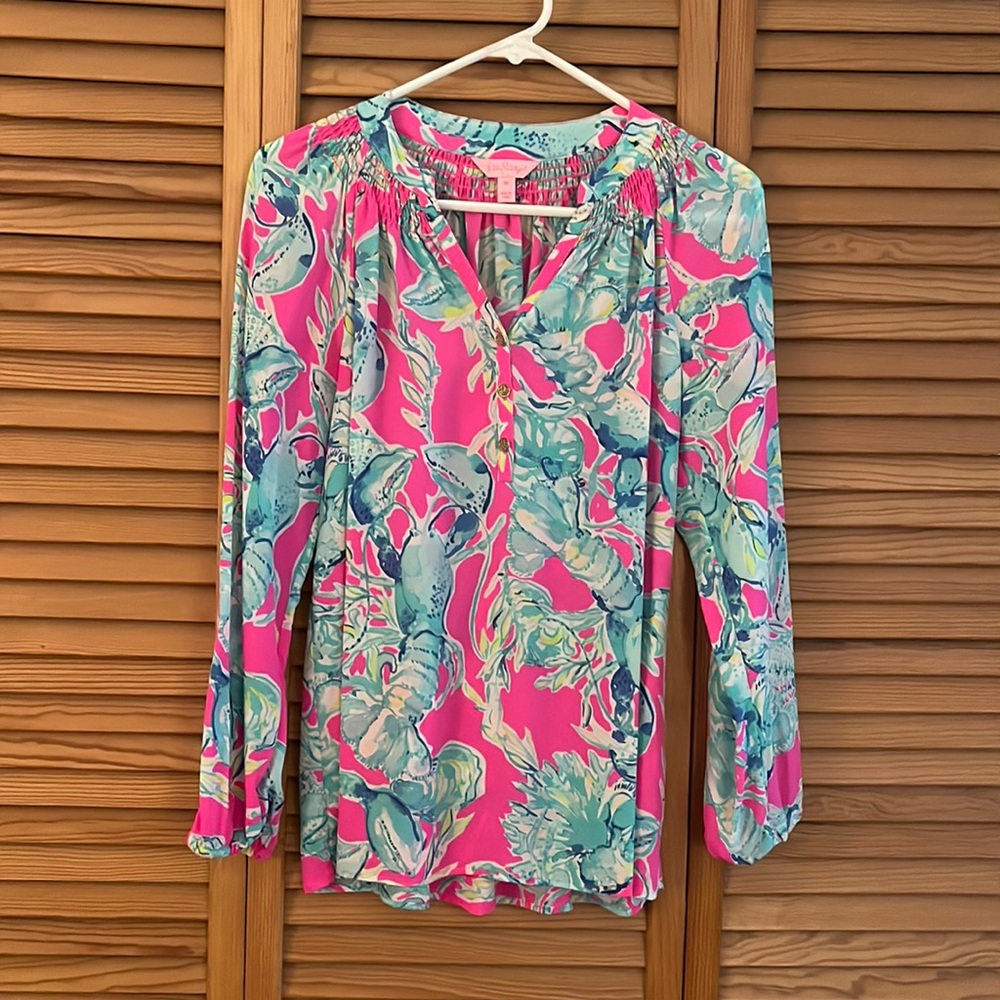 Lilly Pulitzer Elsa Silk Blouse